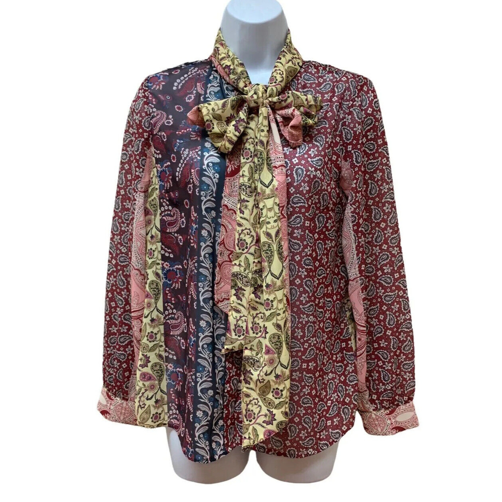 Soft Surroundings Multi Paisley-Patchwork-Print L… - image 3